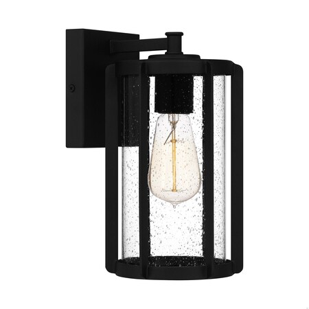 Quoizel Hazel 1-Light Earth Black Outdoor Wall Lantern HAZ8406EK